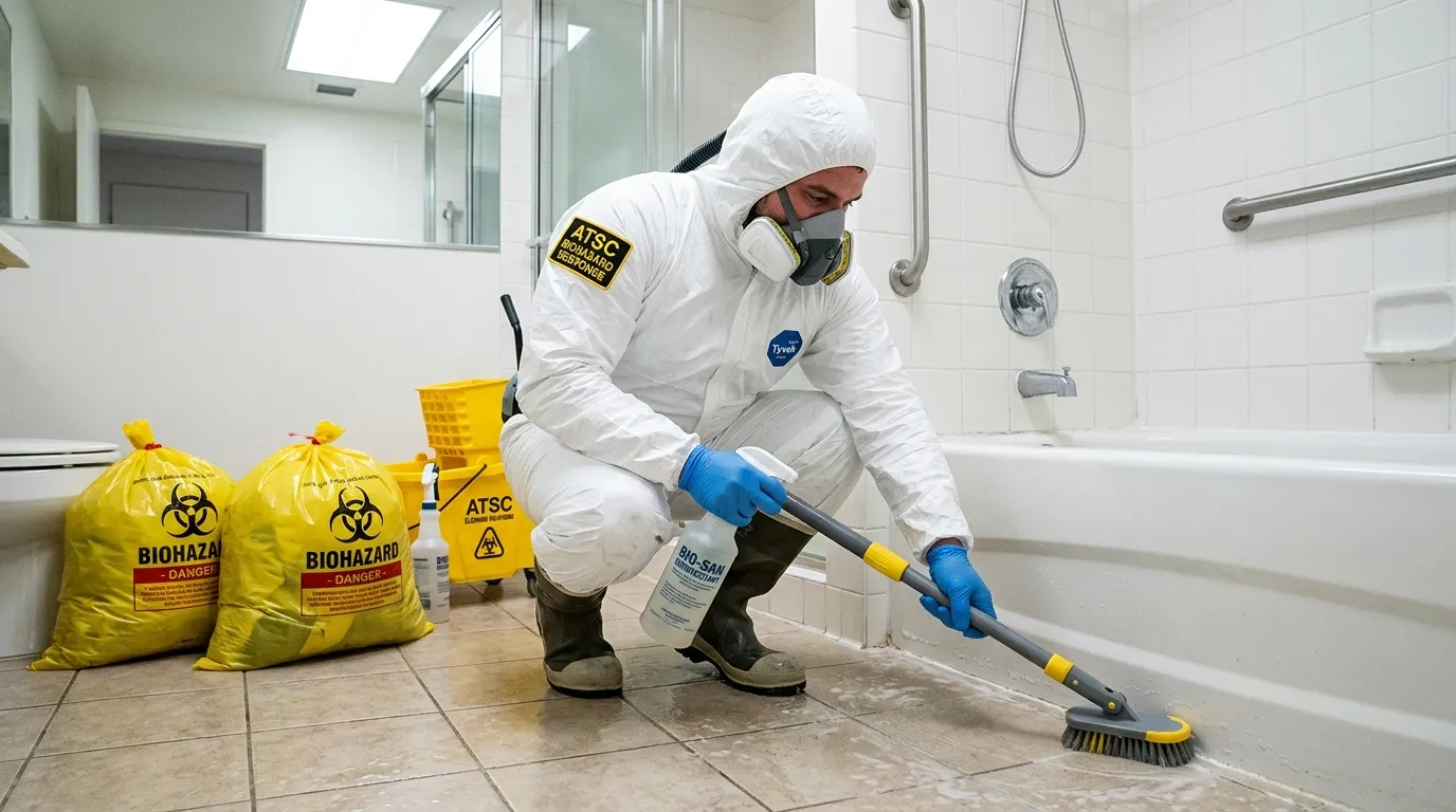 Decontamination equipment deployed for Blood Cleanup in Sapulpa